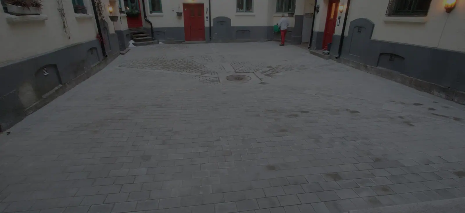 Stor flate belegningsstein